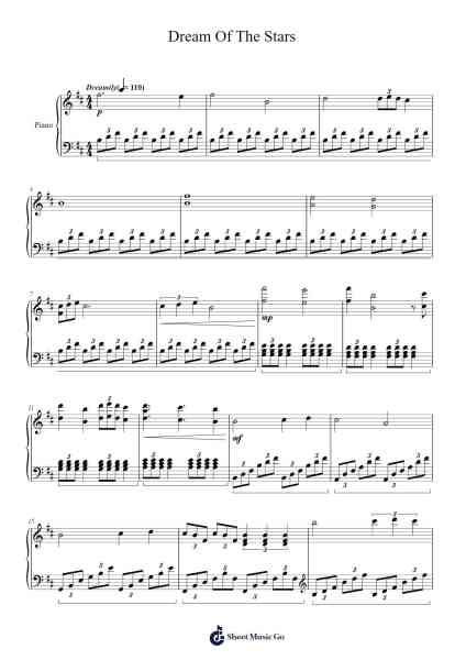 Dream Of The Stars Sheet Music by Jecolm Hicksphens-Arr.Bobtab