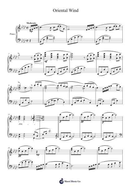 Oriental Wind Sheet Music by Joe Hisaishi-Arr.Poundnions