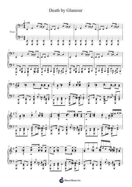 Death by Glamour Sheet Music by undefined-Arr.Vogtyves