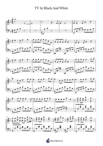 TV In Black And White Sheet Music by Lana Del Rey-Arr.Caerwood Belch