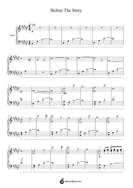 Before The Story Sheet Music by Toby Fox-Arr.Phylpeg Bradning