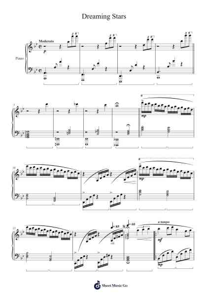Dreaming Stars Sheet Music by Brewsjoy Dierhous-Arr.Crodre Kipqe