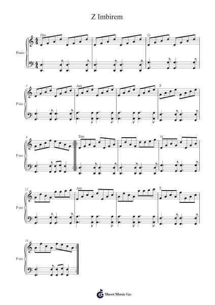 Z Imbirem Sheet Music by undefined-Arr.Losopp Webslin