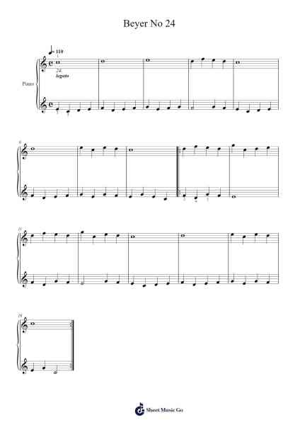 Beyer No 24 Sheet Music by undefined-Arr.Conpiers