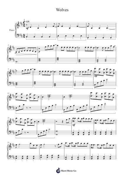 Wolves Sheet Music by undefined-Arr.Manssaul Dexy
