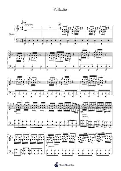 Palladio Sheet Music by Henry T. Lautenschlaeger-Arr.Humbart Browningboyd