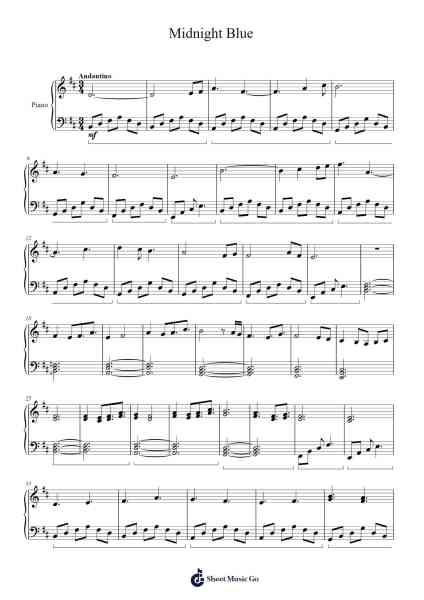 Midnight Blue Sheet Music by Jacqueline Jenkins-Arr.Hoywoolf Lindses