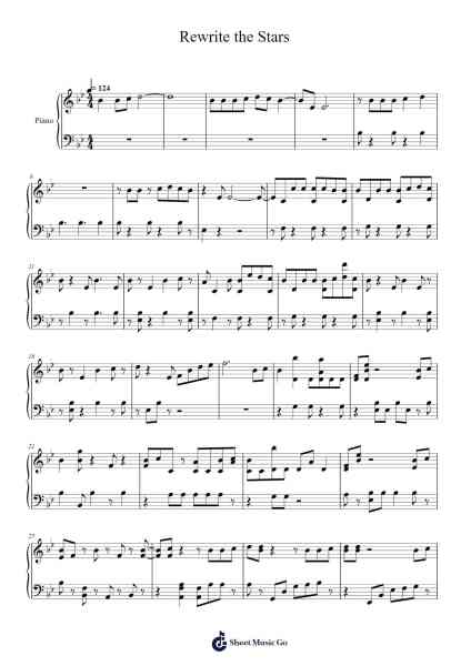 Rewrite the Stars Sheet Music by Benj Pasek/Justin Paul-Arr.Pagdrow Kathrin