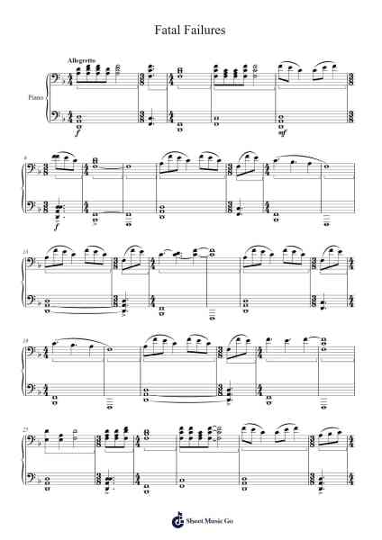 Fatal Failures Sheet Music by Richard Neumann-Arr.Sukeats Midpaul