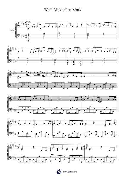 We'll Make Our Mark Sheet Music by undefined-Arr.Carlbur
