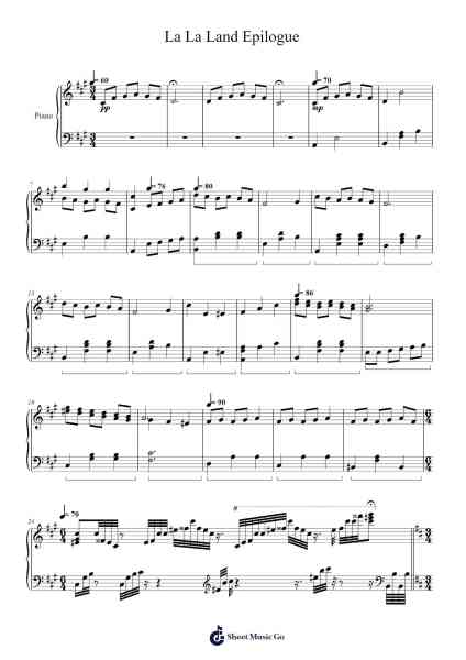 La La Land Epilogue Notenblatt von undefined-Arr.Feltrid