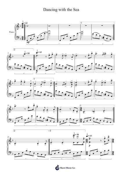 Dancing with the Sea Sheet Music by Hughres-Arr.Betle