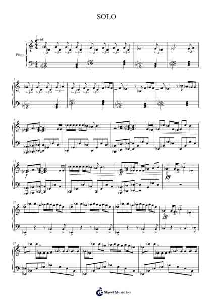 SOLO Sheet Music by undefined-Arr.Payrusk