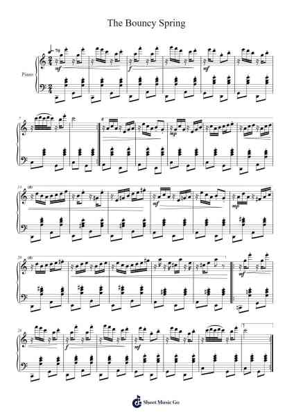The Bouncy Spring Sheet Music by SnarKenneth-Arr.Lanps Gailkyle
