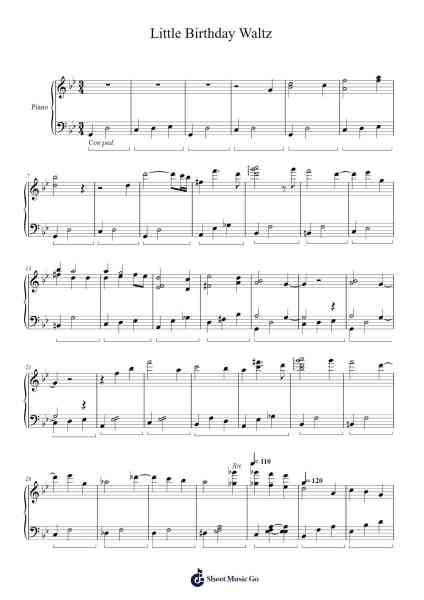 Little Birthday Waltz Sheet Music by Gerard Farré-Arr.Hugphil Aray