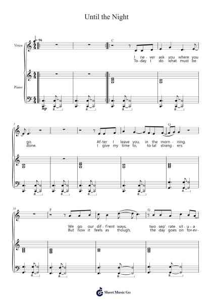 Until the Night Sheet Music by Billy Joel-Arr.Jofield