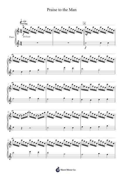 Praise to the Man Sheet Music by Garrett Walters-Arr.Fasthue