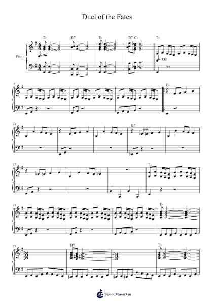 Duel of the Fates Sheet Music by John Williams-Arr.Quenram