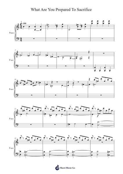 What Are You Prepared To Sacrifice Sheet Music by Blumetiane Leifwis-Arr.Swinfred Clarkdiah