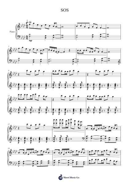 SOS Sheet Music by undefined-Arr.Webbjohn Zafy