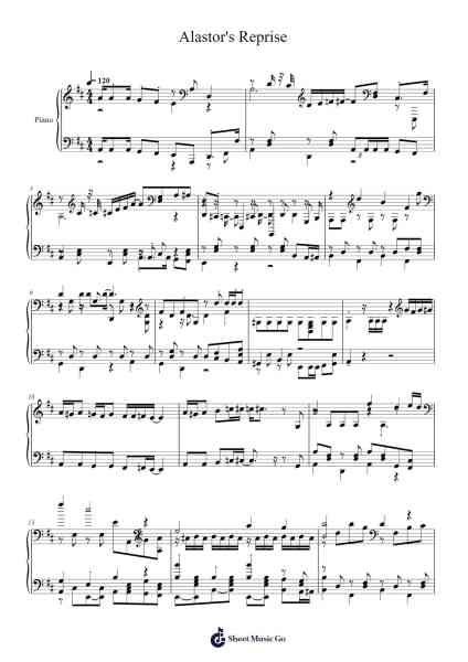 Alastor's Reprise Sheet Music by Gabriel C. Brown-Arr.Hawat