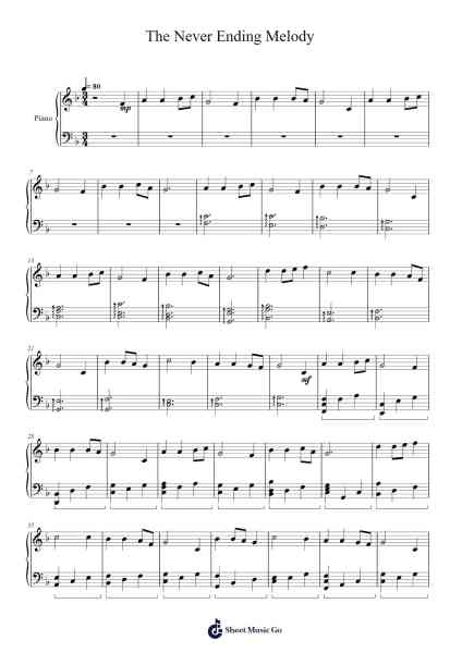 The Never Ending Melody Sheet Music by Ronald Karle-Arr.Shamens Xedric