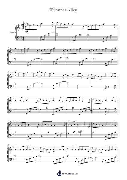 Bluestone Alley Sheet Music by Congfei Wei-Arr.Zaharte Whlith