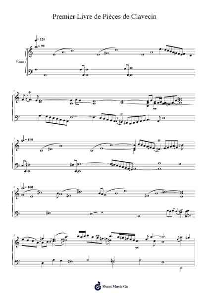 Premier Livre de Pièces de Clavecin: 1. Prélude Sheet Music by Jean-Philippe Rameau-Arr.Asmie Panvien