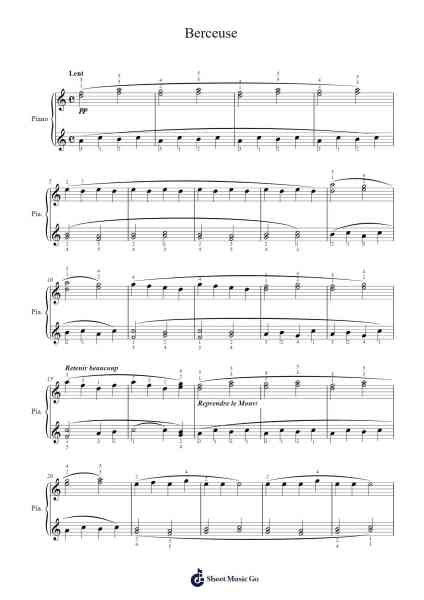 Enfantillages Pittoresques - II. Berceuse Sheet Music by Erik Satie-Arr.Stilwald Mollswift