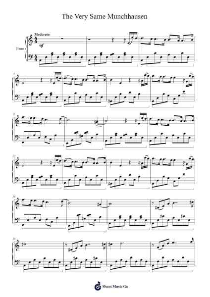 The Very Same Munchhausen Sheet Music by Alexey Rybnikov-Arr.Branbart