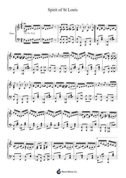 Spirit of St Louis Sheet Music by Joe DiRienzo-Arr.Wescan