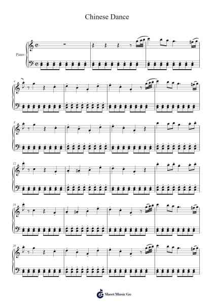 Chinese Dance Sheet Music by undefined-Arr.Hartelius Toddkit