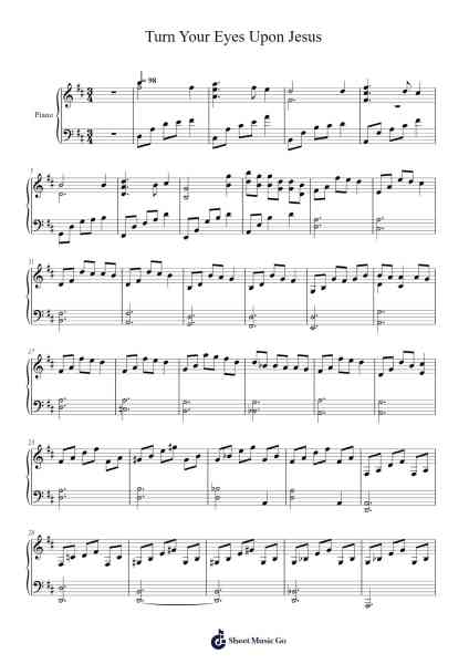 Turn Your Eyes Upon Jesus Sheet Music by Helen H. Lemmel-Arr.Louiefie