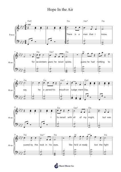 Hope In the Air Sheet Music by Laura Marling-Arr.Huttbins