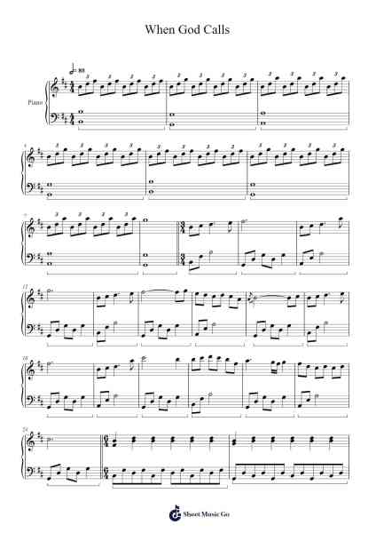 When God Calls Sheet Music by Micah N. Miller-Arr.Barlo Osford