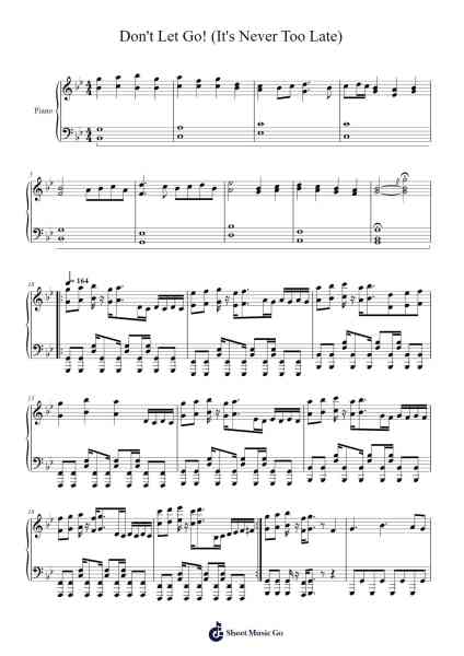 Don't Let Go! (It's Never Too Late) Sheet Music by undefined-Arr.Lynsmith Yetburne