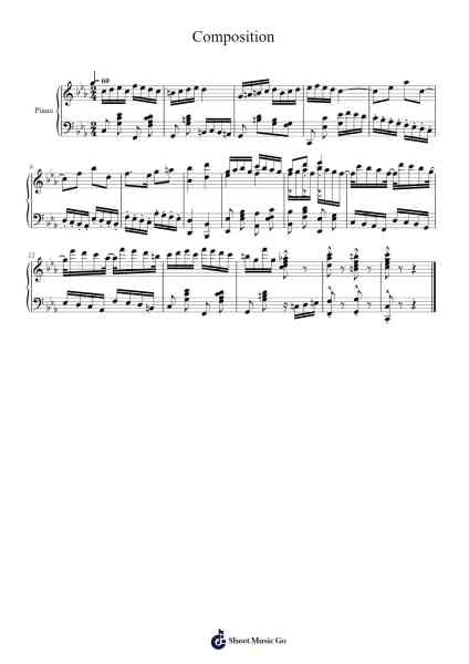 Composition Sheet Music by undefined-Arr.Triswolf Roochel