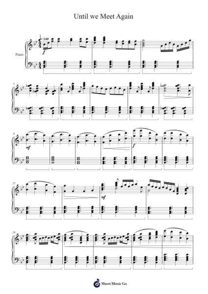 Until we Meet Again Sheet Music by James Crowley-Arr.Bellzer Elrene