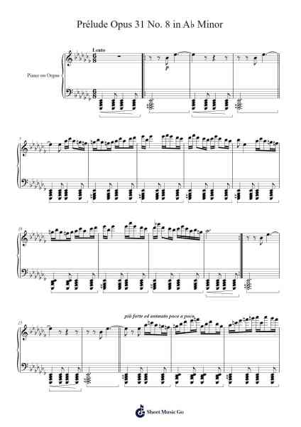 Prélude Opus 31 No. 8 in A♭ Minor Sheet Music by Charles-Valentin Alkan-Arr.Dukim