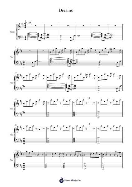 Dreams Sheet Music by Tobu-Arr.Sumia