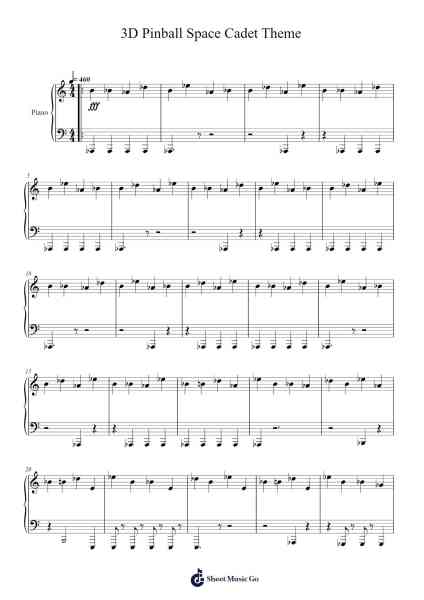 3D Pinball Space Cadet Theme Sheet Music by Matt Ridgeway-Arr.Judmons Bairdchel