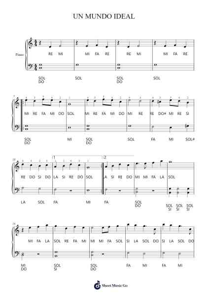 UN MUNDO IDEAL Sheet Music by undefined-Arr.Geofchael