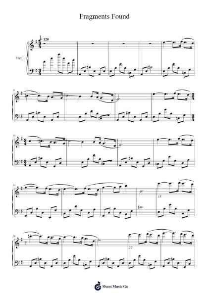 Fragments Found Sheet Music by undefined-Arr.Kriso Dolclaire