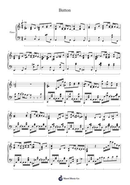 Button Sheet Music by Sestuart-Arr.Subill
