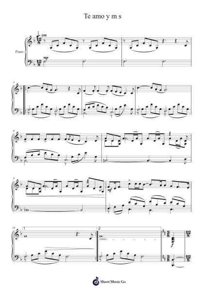 Te amo y m s Sheet Music by Enid Karina-Arr.Jeamesgou