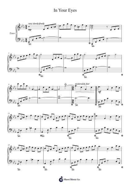 In Your Eyes Sheet Music by Yanni-Arr.Priestwylde Backcah