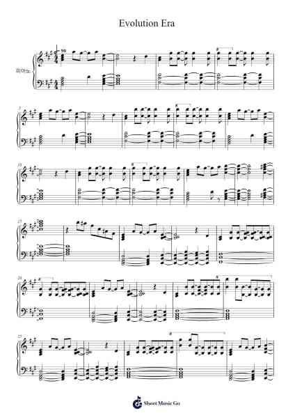 Evolution Era Sheet Music by undefined-Arr.Jonal Lancepys