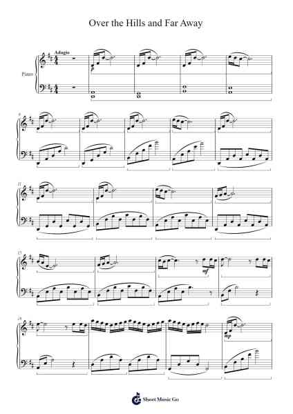 Over the Hills and through the Olive trees Sheet Music by Simpnice-Arr.Holtbelle