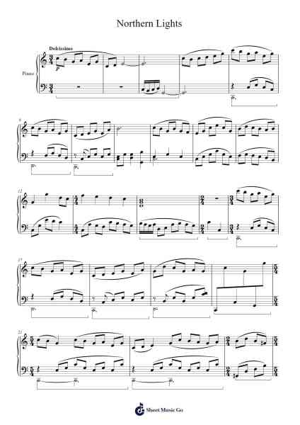 Northern Lights Sheet Music by Michael C. Brown-Arr.Hicksriet