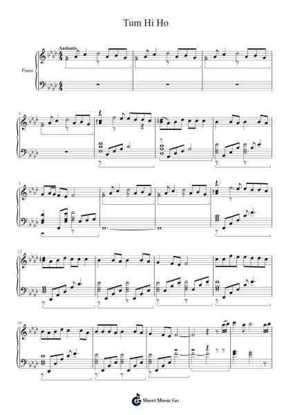 Tum Hi Ho Sheet Music by undefined-Arr.Sampcon Mevans